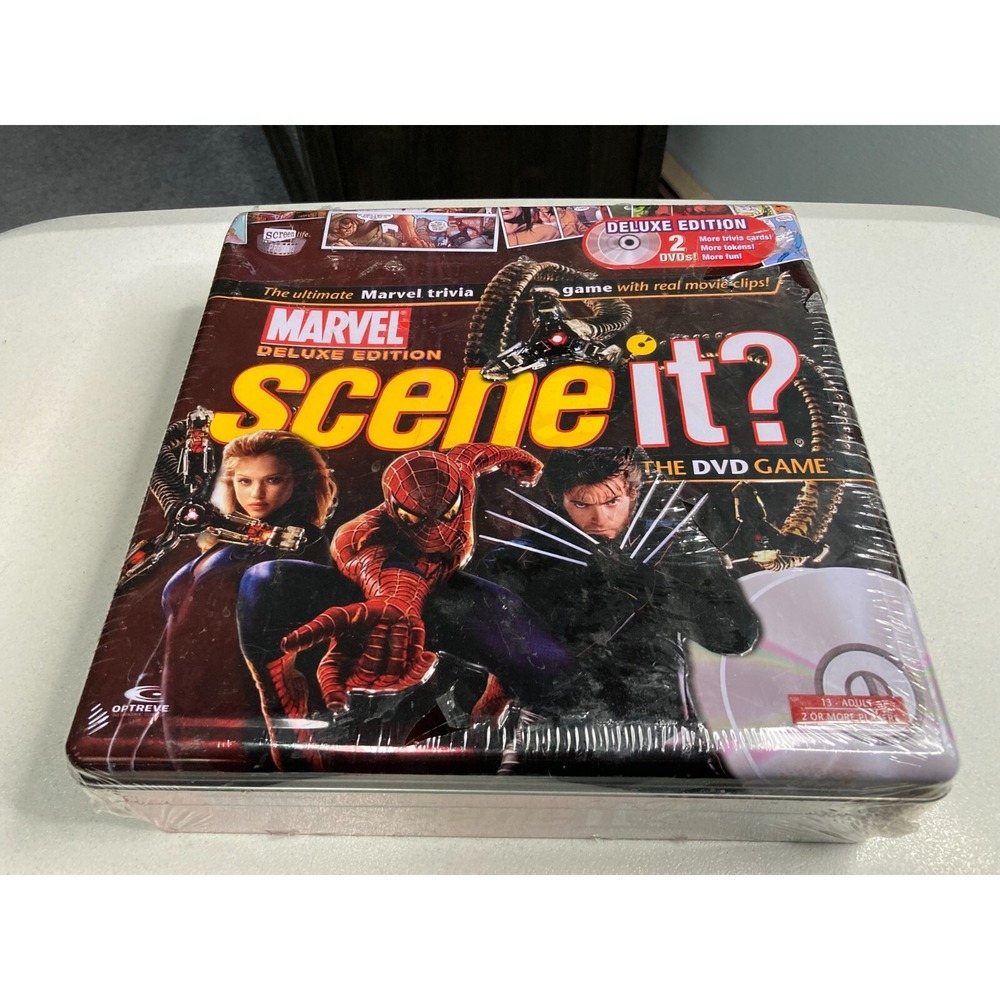 MARVEL Scene It Deluxe Edition 2 DVD Collector's Tin Board Game Read Description
